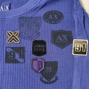 Vintage Armani Exchange men's Large thermal